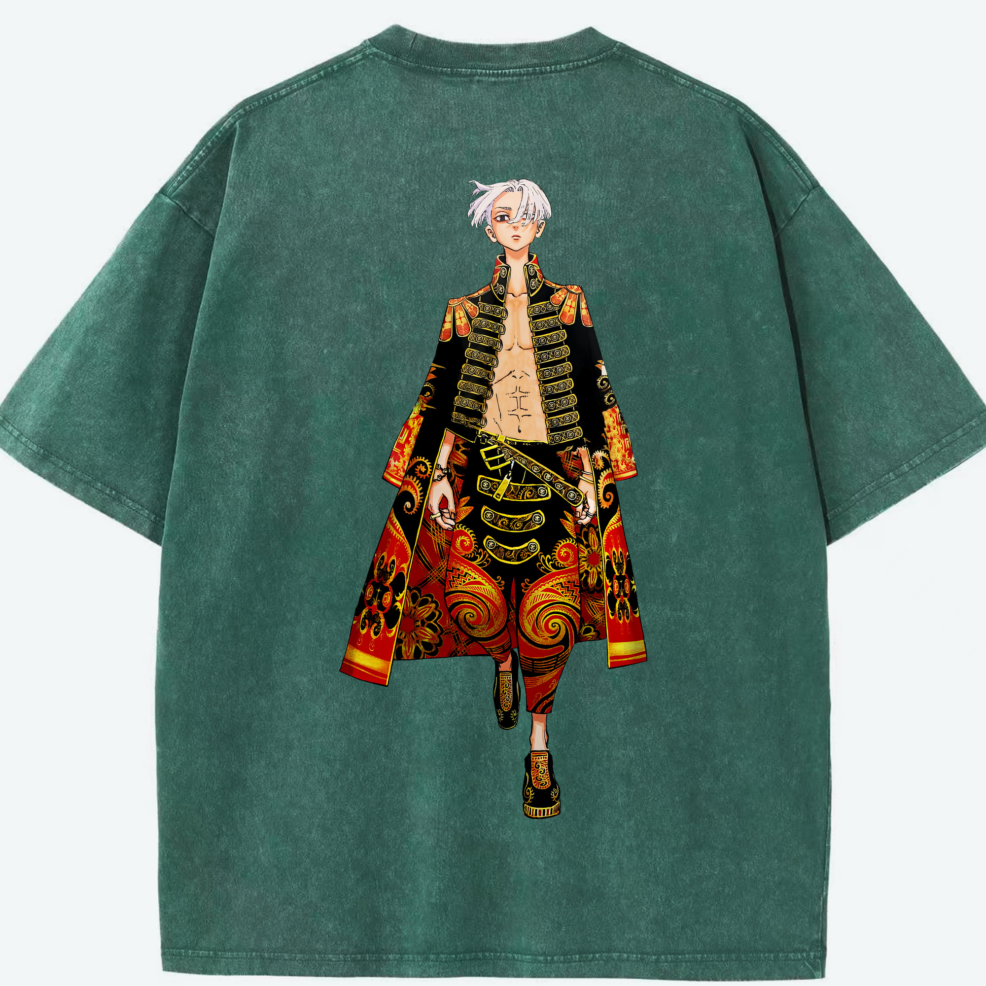 （画像用） 東京リベンジャーズ Tokyo Revengers 綿100% ヴィンテージ風 半袖Tシャツ（背面プリント）